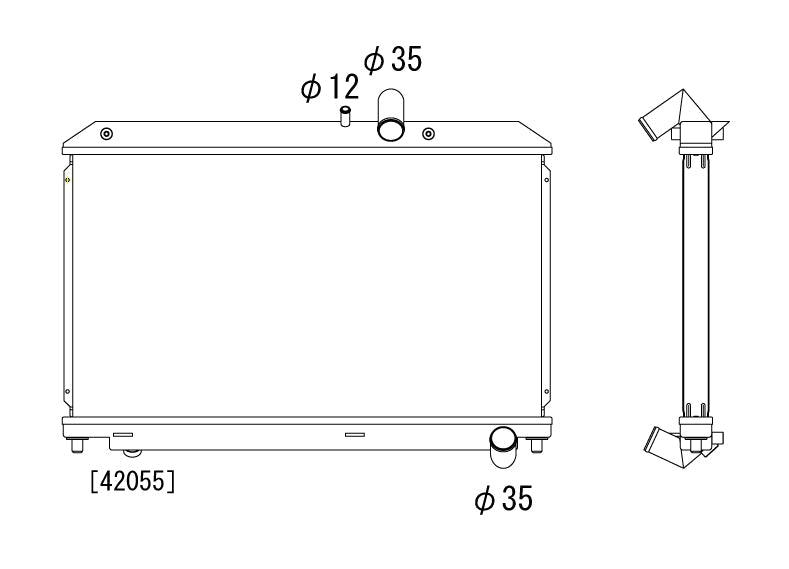 Радиатор 36mm Mazda RX8 13B-MSP 2004-2008
