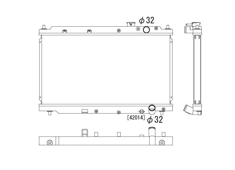 Радиатор 36mm Honda Integra DC2 B18 OEM DENSO 1994-2001