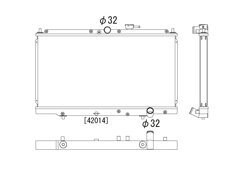 Радиатор 36mm Honda Accord H22A 2.2 1994-1997