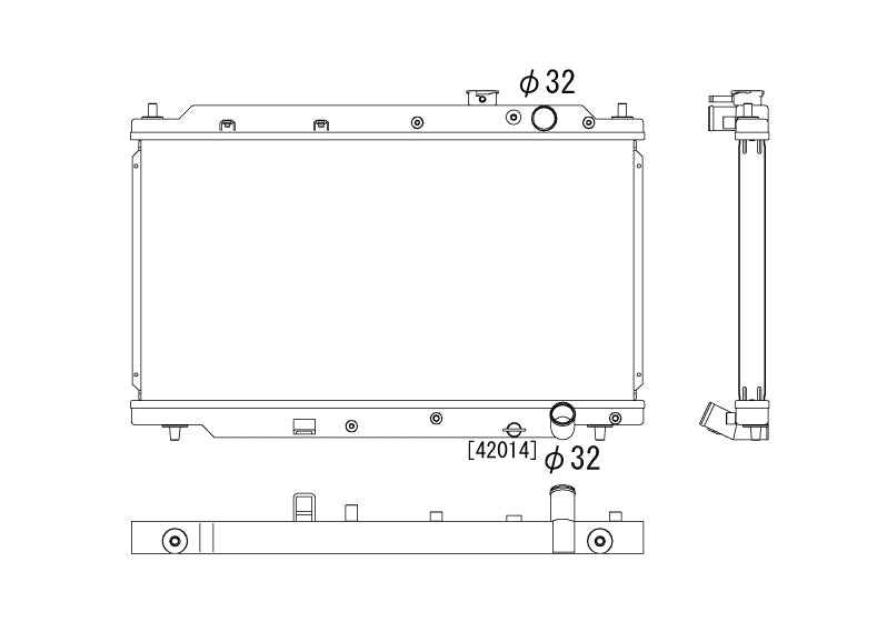 Радиатор 36mm Honda Integra DC2 B18 OEM SHOWA 1994-2001
