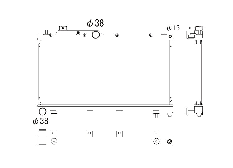 Радиатор 36mm Subaru Impreza WRX 5-Speed 2008-2015