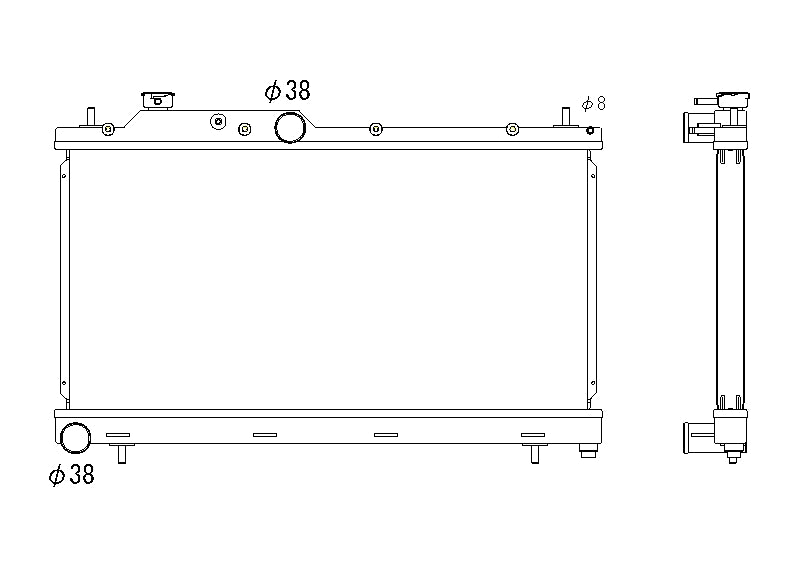 Радиатор 36mm Subaru Impreza WRX/STI 6-Speed 2008-2015