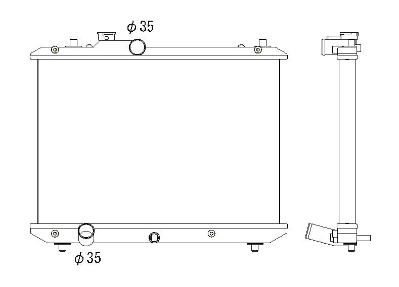 Радиатор 36mm Suzuki Swift ZC11 / Sport ZC31 2005-2012