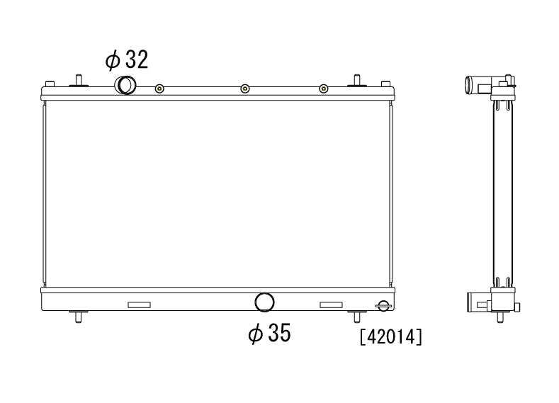 Радиатор 36mm Dodge Neon 2.4 SRT4 2003-2005