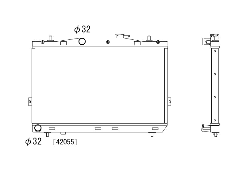 Радиатор Hyundai Tiburon 2.0 L4 2003-2005