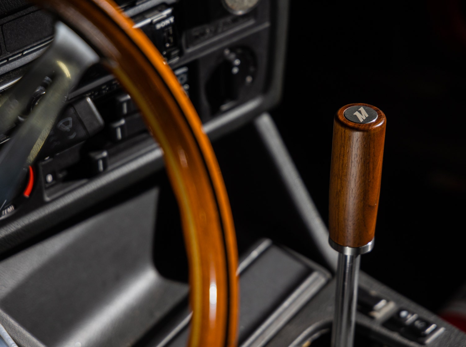 Дълга дървена топка скоростен лост